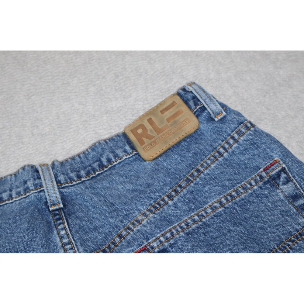 Polo Jeans Co Ralph Lauren Shorts Mens 32 Blue Denim Y2K Vintage 1990s
